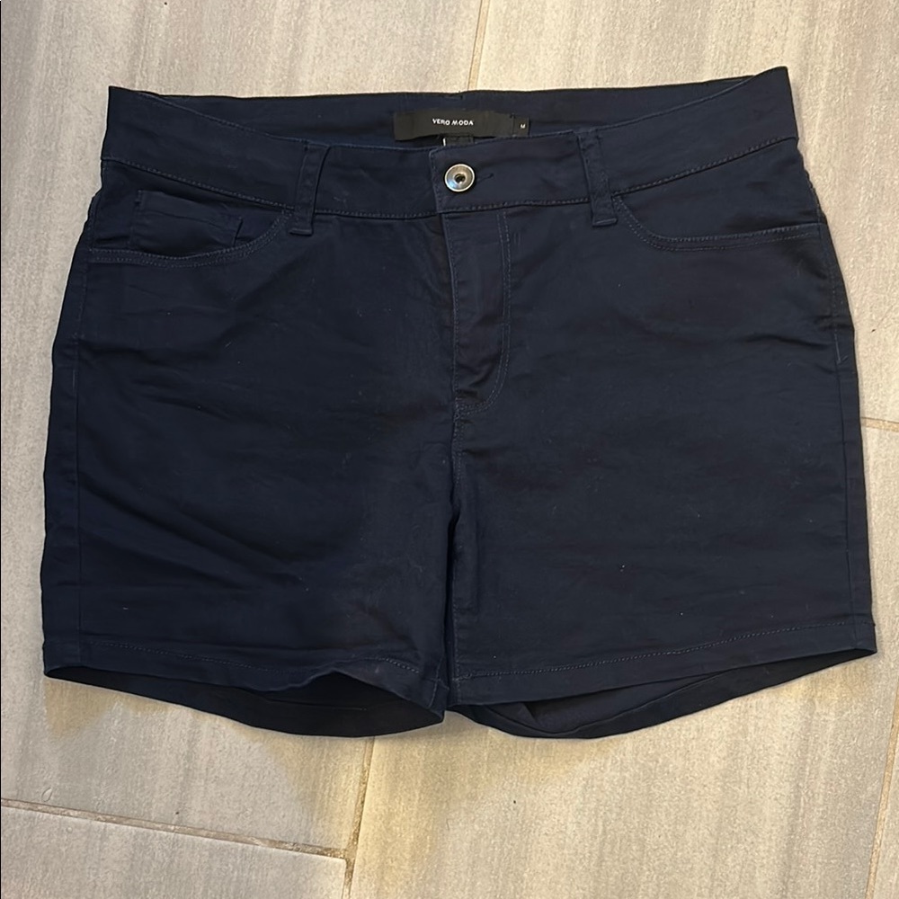 Vero Moda Blue Bermudas Casual Lightweight Shorts